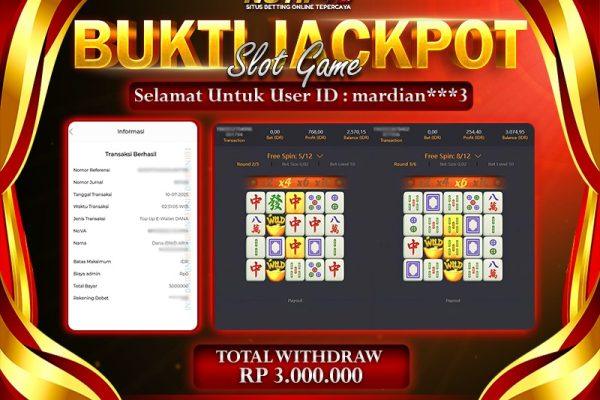 Jackpot Mahjong Ways NOTIF4D – 10 July: Rp 3,000,000 Langsung Cair!