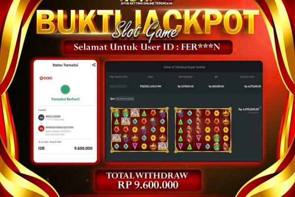 Jackpot Gates Of Olympus Scatter NOTIF4D – 16 July: Rp 9,600,000 Langsung Cair!