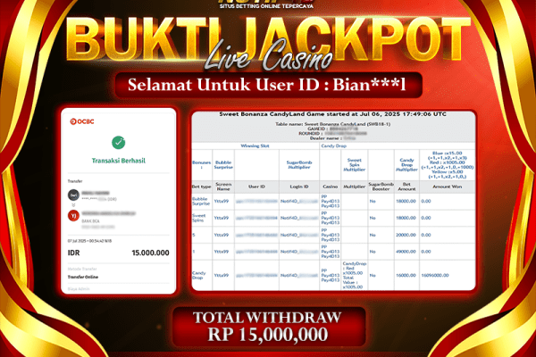 Jackpot Live Games PP-Baccarat NOTIF4D – 07 July: Rp 15,000,000 Langsung Cair!