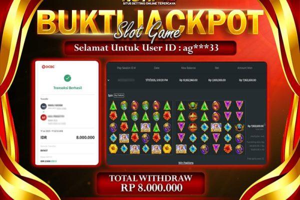 Jackpot Gates of Olympus 1000 NOTIF4D – 17 July: Rp 8,000,000 Langsung Cair!