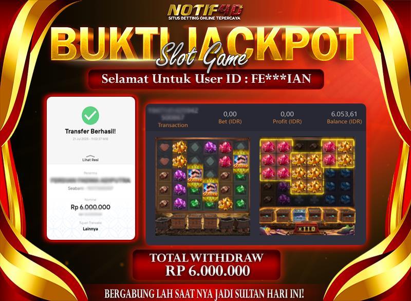 Jackpot Gemstones Gold NOTIF4D – 21 July: Rp 6,000,000 Langsung Cair!