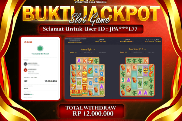 Jackpot Cai Shen Wins NOTIF4D – 14 July: Rp 12,000,000 Langsung Cair