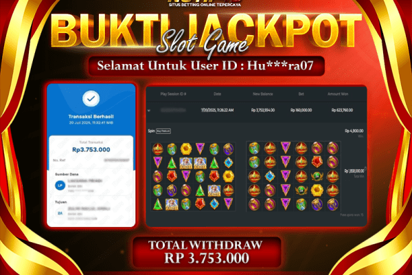 Jackpot Gates of Olympus 1000 NOTIF4D – 20 July: Rp 3,753,000 Langsung Cair!