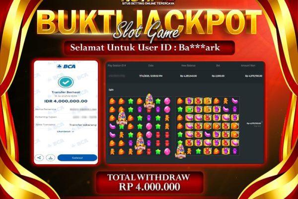 Jackpot Sugar Rush 1000 NOTIF4D – 14 July: Rp 4,000,000 Langsung Cair!