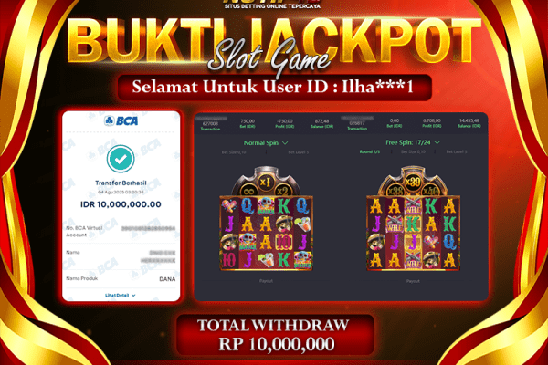 Jackpot Slot Wild Bandito – 04 Agustus 2025 : Rp 10,000,000 Langsung Cair!