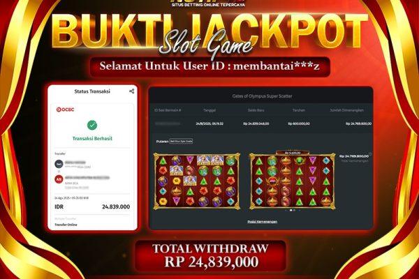 Jackpot Gates of Olympus Super Scatter NOTIF4D – 24 Agustus : Rp 24,839,000 Langsung Cair!