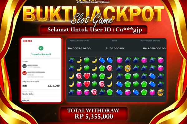 Jackpot Sweet Bonanza Xmas NOTIF4D – 27 Agustus : Rp 5,355,000 Langsung Cair!