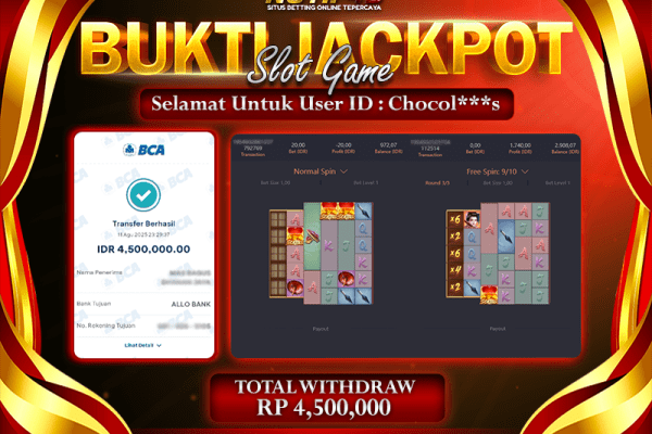 Jackpot Slot Geisha's Revenge NOTIF4D – 11 Agustus : Rp 4,500,000 Langsung Cair!
