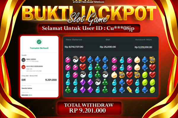 Jackpot Candy Village NOTIF4D – 13 September : Rp 9,201,000 Langsung Cair!