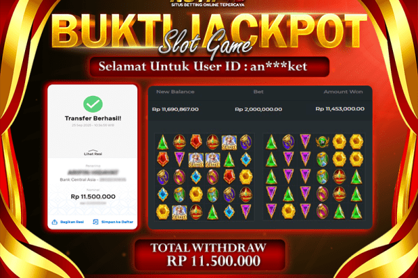 Jackpot Gates of Olympus 1000 NOTIF4D – 25 September : Rp 11,500,000 Langsung Cair!