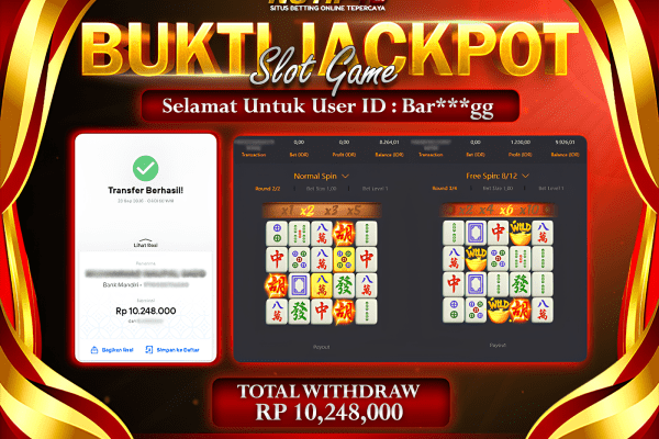 Jackpot Mahjong-Ways NOTIF4D – 22 September : Rp 10,248,000 Langsung Cair!