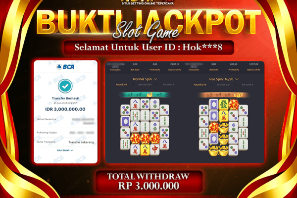 Jackpot Mahjong-Ways NOTIF4D – 25 September : Rp 3,000,000 Langsung Cair!