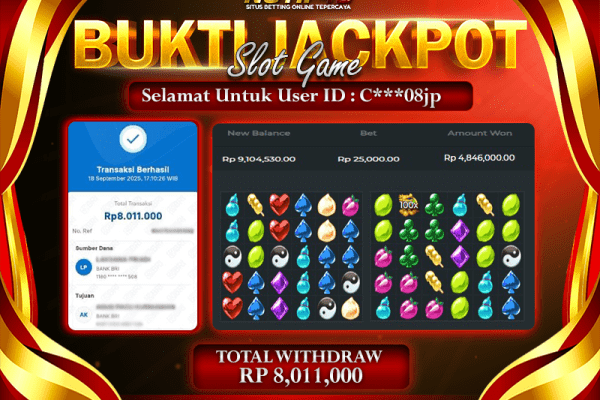 Jackpot Candy Village 1000 NOTIF4D – 18 September : Rp 8,011,000 Langsung Cair!