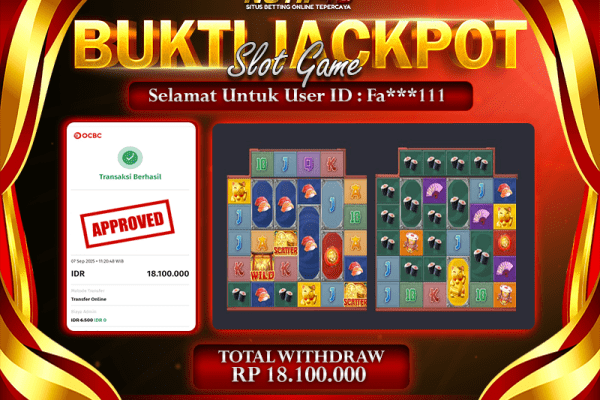 Jackpot Lucky Neko 1000 NOTIF4D – 07 September : Rp 18,100,000 Langsung Cair!
